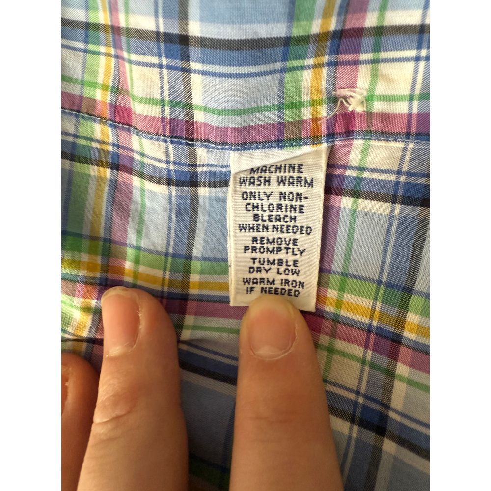 Ralph Lauren XXL Classic Fit Plaid Button Down Long Sleeve Shirt Preppy Spring - Picture 6 of 11